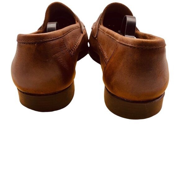 Giorgio Brutini Le Glove Men Aruba Brown Leather Weave Woven Tassel Loafers Sz 9 main image 4